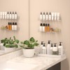 NIUBEE Wall Mounted Spice Rack Organizer,Clear Acrylic Spice Shelf Storage