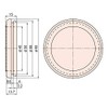 Joe Prince Takeshita Membrane Grommet φ2.0 x 0.12 inches (50