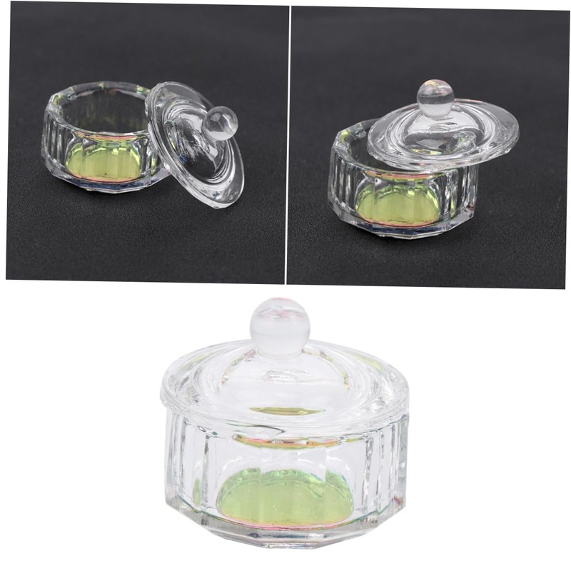 Baluue 2pcs Crystal Nail Cup Gel Nail Remover Kit Nail