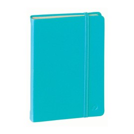 Quo Vadis Habana Bound Journal - 80 Lined Sheets - Ivory Paper - 4 x 6 - Turquoise
