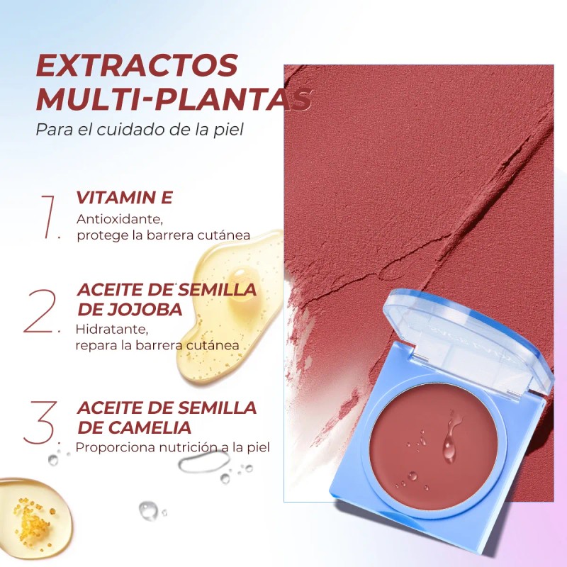 Sace Lady Crema 3 En 1 Rubor, Labial Y Sombra