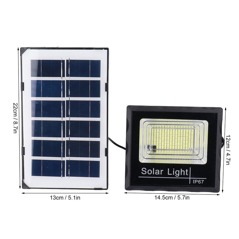 Solar Wall Lamp 100 LEDs High Brightness 50W Waterproof Outdoor