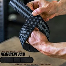 Iron Infidel Gewichthebergurte, Handgelenkgurte für Gewichtheben, Kreuzheben, Training, Krafttraining, olympisches Heben, 1 Paar Fitnessgurte für Griffkraft bei schweren Gewichtheben