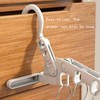 Portable Travel Clothes Hangers, 1Pcs Folding Drying Rack 5Pcs Foldable
