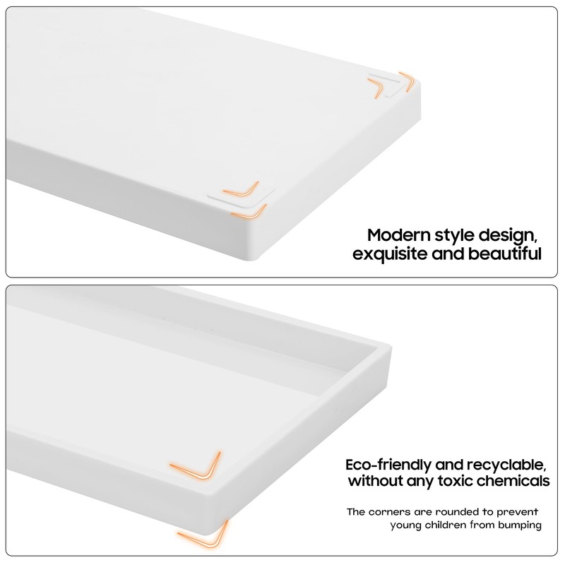 Mriluvy Vanity and Bathroom Tray, 11.8" ABS Countertop Organizer,Waterproof Vanity