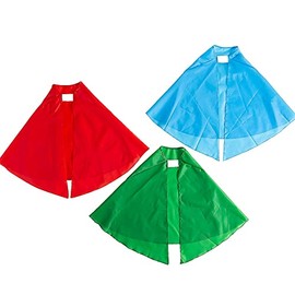 Fun Express Dress Up Capes for Kids - Active Play and Costume Apparel Accessories - 6 Pieces