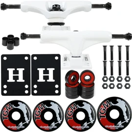 Core Skateboard Package 5.0" White/White Trucks 52mm Black Wheels