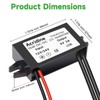 2-Pack 12V 24V DC to 5V 3A USB Female DC