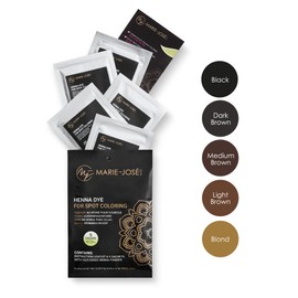 Marie-José & Co Henna Dye Set - Professional Henna Tint for Spot Coloring - Good for 50 Applications (Assorted)