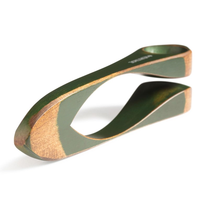 Heritage Musical Spoons Small Green Musical Spoon with Keepdrum Microfibre