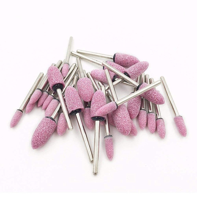 𝐋𝐮𝐨 𝐤𝐞 100 Pcs Rotary Grinding Stone - 1/8'' Shank