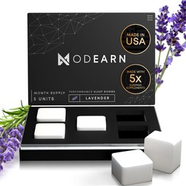 Bath Bombs for Men (Set of 5) - Lavender Bath Bombs for Sleep w/ 5X Relaxation Supplements (Apigenin, Glycine, GABA, L-Theanine & Magnesium Epsom Salt), Organic Bath Bombs Men, All Natural Bath Bomb