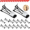 Qualirey 32 Pcs Mole Traps with Red Stick Flags Galvanized