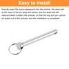 sourcing map 2Pcs 6mmx60mm Quick Release Pins, Carbon Steel Marine