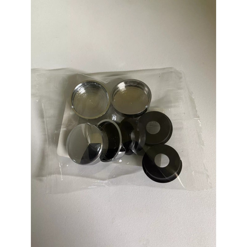 Unbranded License Plate Screw Cap Covers - Chrome Set Of