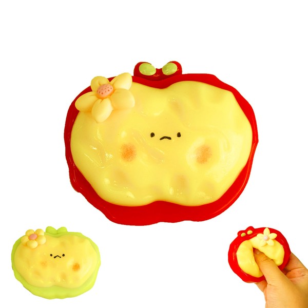 Red Apple Taba Fidget Squeeze Toys,Stress Relief Toy, Silicone Taba