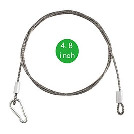 Speaker Safety Stainless Steel Cable，Safety Wire Rope for Ceiling Speaker Mounted Ceiling or on The Wall,Add Security,for Hanging Light,Lock Camera,DIY Speaker in Hall,Car,Bar,Exibition