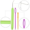 WILLBOND Knitting Machine Hooks Crochet Hook with Practical Rubber Handles