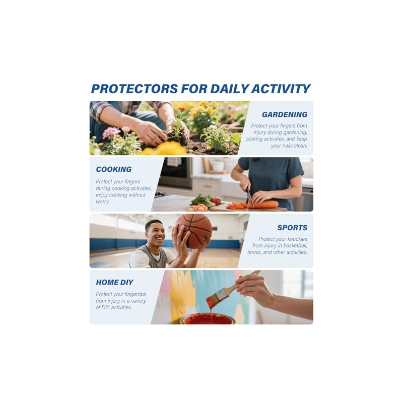 Silicone Finger Protectors - Comfortable & Durable Relief Sleeves