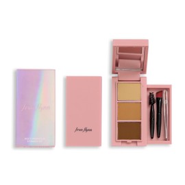 Multi-Perfect Eyebrow Kit with 3 color gradation (eyebrow brush, screw brush, tweezer) that can be used for Thai Cosmetics Nose Shadow. Resistant to sweat water, ideal eyebrows for long periods of