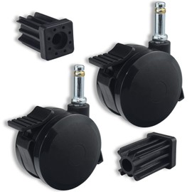 70360 Locking Caster with Insert for Weber Spirit Series 2009-2012, Genesis Series 2007-2011, and Summit Series Gas Grills 2007-2011, (Caster Diameter 2-7/8")