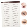 FOMIYES 3sets Long-lasting Eyebrow Stickers Natural Brow Effect Fake Eyebrows