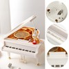 Fayemint White Piano Music Box Decoration Piano Music Box Creative