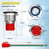 Joinfworld 20 Amp Momentary Push Button Switch 12V Marine Waterproof