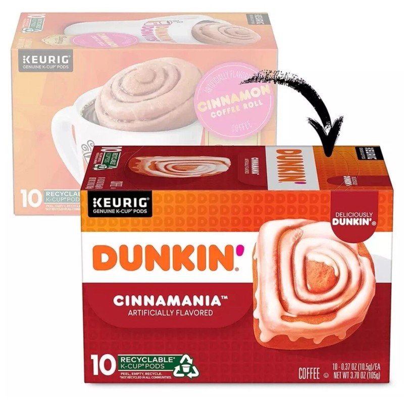 Dunkin' Dunkin’ Cinnamania Flavored Coffee 10 Keurig K-Cup Pods