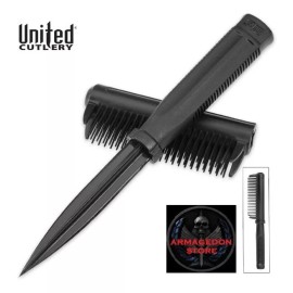 United Cutlery Peine Cepillo Con Cuchilla Oculta Abs Defensa Personal