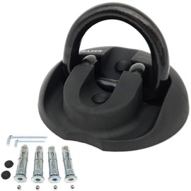 KRASER KR804 Security Anchor Wall and Ground Anchor for Motorcycle Security, Bike Security, Concrete Floor Anchor Motorcycle Bike Anti Theft, Includes Anchors Strong Hold and Anti Drill Balls, Black