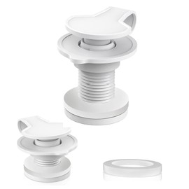 1.5" Shaft Length Cooler Drain Plug Assembly Replacement for Coleman Xtreme Coolers 50 qt, 58 qt, 82 qt Part,Rubbermaid Cooler Accessories,Cooler Parts Fits Most Coolers （2pcs）