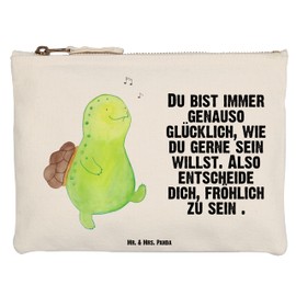 Parent-New Mr. & Mrs. Panda S Makeup Bag Turtle Whistle, White, Hand drawn