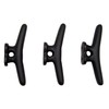 Rustic Weathered Black Cast Iron Boat Cleat Wall Hooks, Nautical