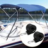 Amadget 4 PCS Adjustable Bimini Boat Top Strap Loops Single
