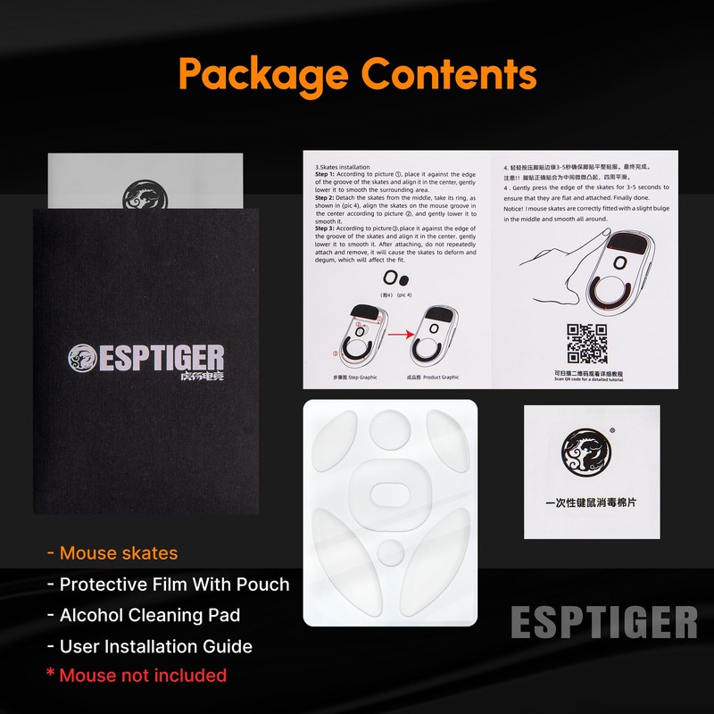 ESPTIGER Ice V2 PTFE Skates | Lamzu Thorn 4k