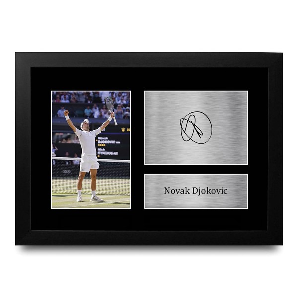 HWC Trading FR A4 Novak Djokovic Gifts Printed Signed Autograph