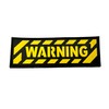Warning Tactical PVC Velcro Emblem Badge Patch (Yellow)