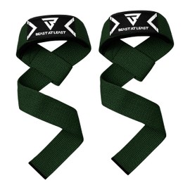 Weight Lifting Straps,Powerlifting Deadlifting, Anti Slip 60CM Hand Bar Grip, 5MM Neoprene Wrist Support, Heavy Duty Weightlifting Bodybuilding Workout (Green)