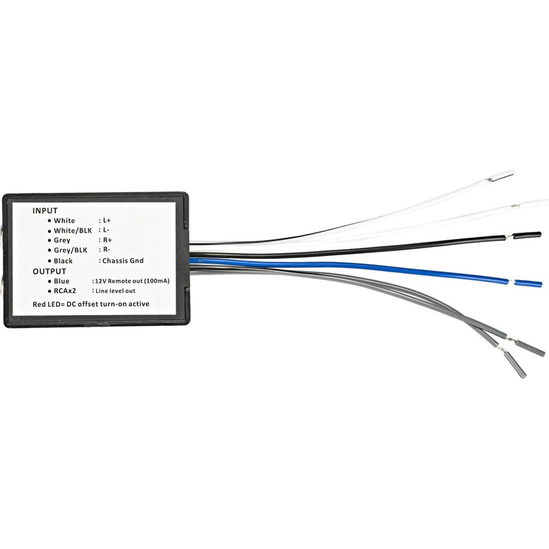 KICKER KICKER 46KISLOC2 Speaker Wire-to-RCA Line-Out Converter w/ LOC+12v