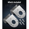 2 Pack 45 Degree Watermelon Light Brackets, Stainless Steel Clamp-On