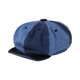 Croogo Cotton Newsboy Hat Golf Hats for Men Baker Boy Cap 8 Panel Duckbill Hat Ivy Irish Newsie Cap Artist Hat,Blue-WBL1