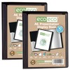 eco-eco A6 Size 50 Percent Recycled 40 Pocket Black Presentation