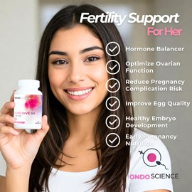 Fertility Supplements for Her - Preconception Supplements for Women – Prenatal Vitamins for Hormone Balance, Regular Cycles, & Ovulation - 60 Count