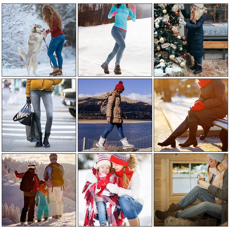 Heatuff - Calcetines de lana de invierno para mujer, cálidos,