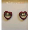 Betsey Johnson Glampire Vampire Lips Red Stud Earrings