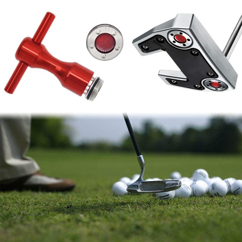 2Pcs Golf Custom red Weights + Red Wrench For Titleist