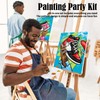 VOCHIC 2 Pack Couples Paint Party Kits Pre Drawn Canvas