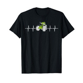 Tractor Heartbeat Funny EKG Pulse for Farmers T-Shirt
