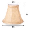 Wellmet Small Lamp Shade,ONLY for Candle Bulbs,Clip-on Drum Lamp Shades,Set